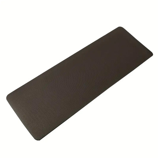 Premium 0.8cm Thick Black Yoga Mat with Carry Strap-1