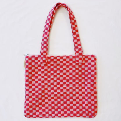 Check Yourself Zipped Tote Bag-7