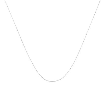 10K Gold 0.5 mm Slender & Dainty Fine Rope Chain Necklace-2