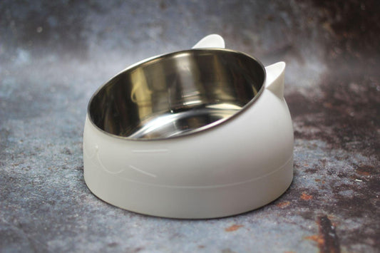 Elevated Slanted Pet Bowl - Ergonomic Design For Improved Feeding Experience-1