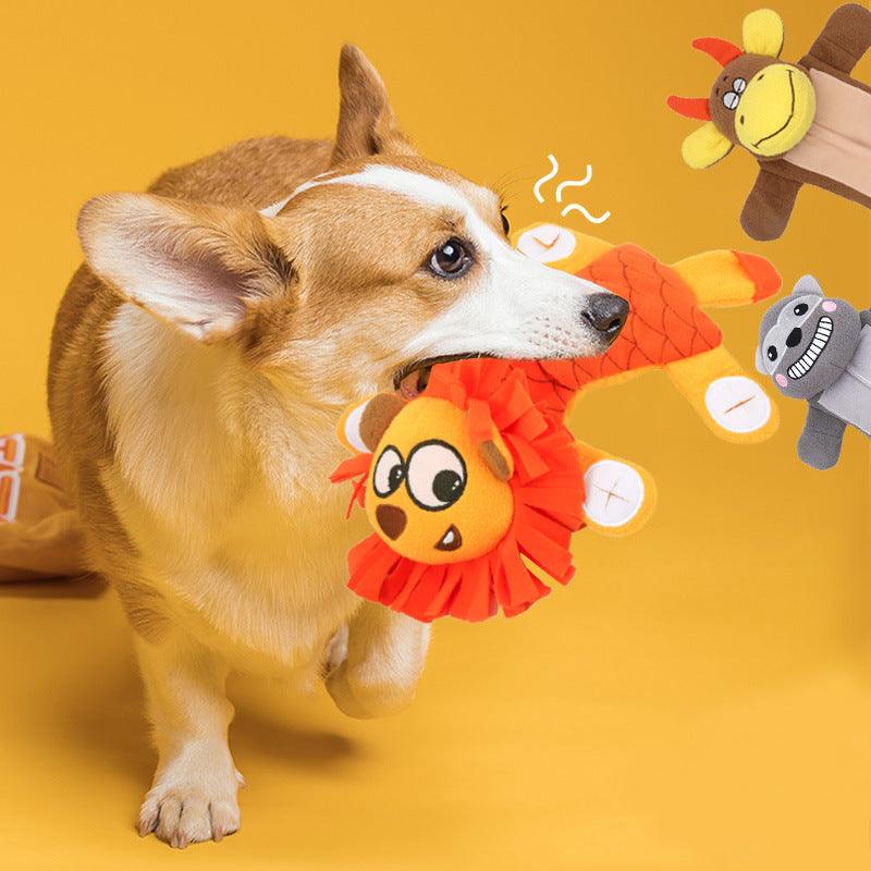 Interactive Noise-Making Plush Dog Toy-3