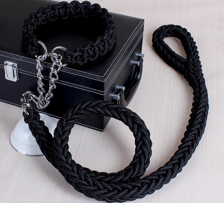 Stylish Adjustable Dog Leash And Collar Set-0
