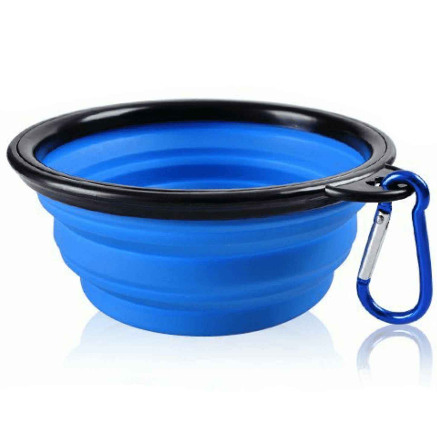 Mr. Peanut's Blue Collapsible Silicone Pet Bowl for Food and Water-4