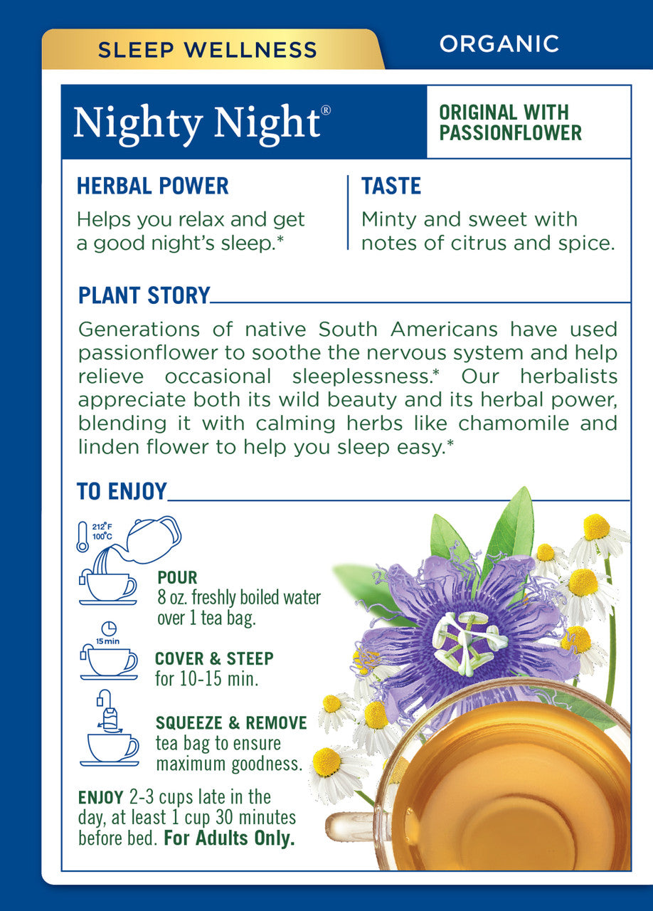 Traditional Medicinals Nighty Night Herb Tea (6x16 Bag)-1