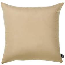 Set Of 2 Light Beige Brushed Twill Decorative Throw Pillow Covers-1