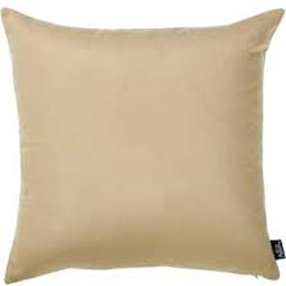 Set Of 2 Light Beige Brushed Twill Decorative Throw Pillow Covers-4