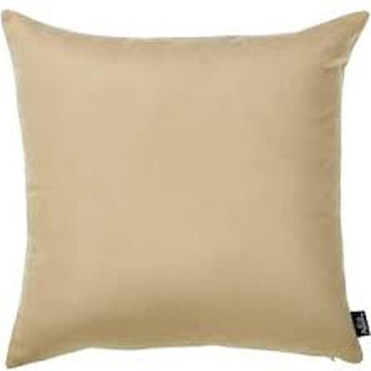 Set Of 2 Light Beige Brushed Twill Decorative Throw Pillow Covers-4