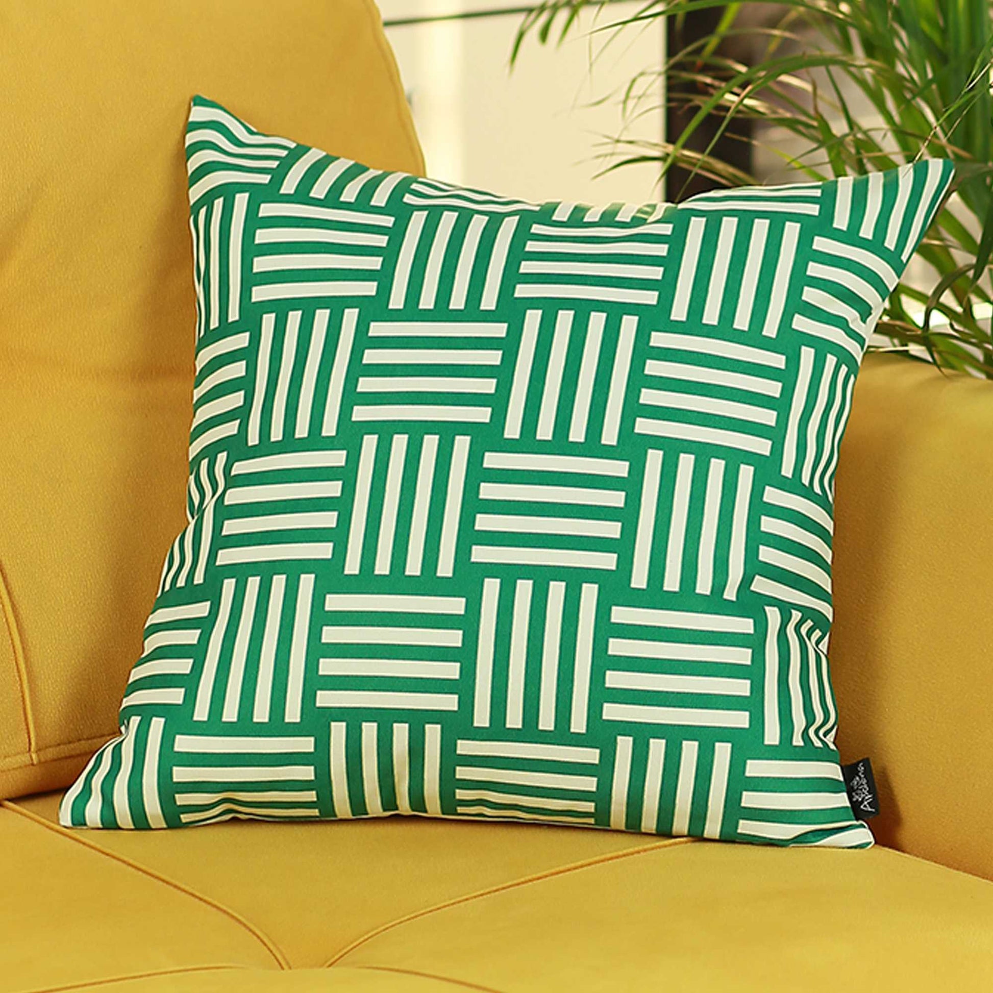 18"X18" Memphis Printed Decorative Throw Pillow Cover-4