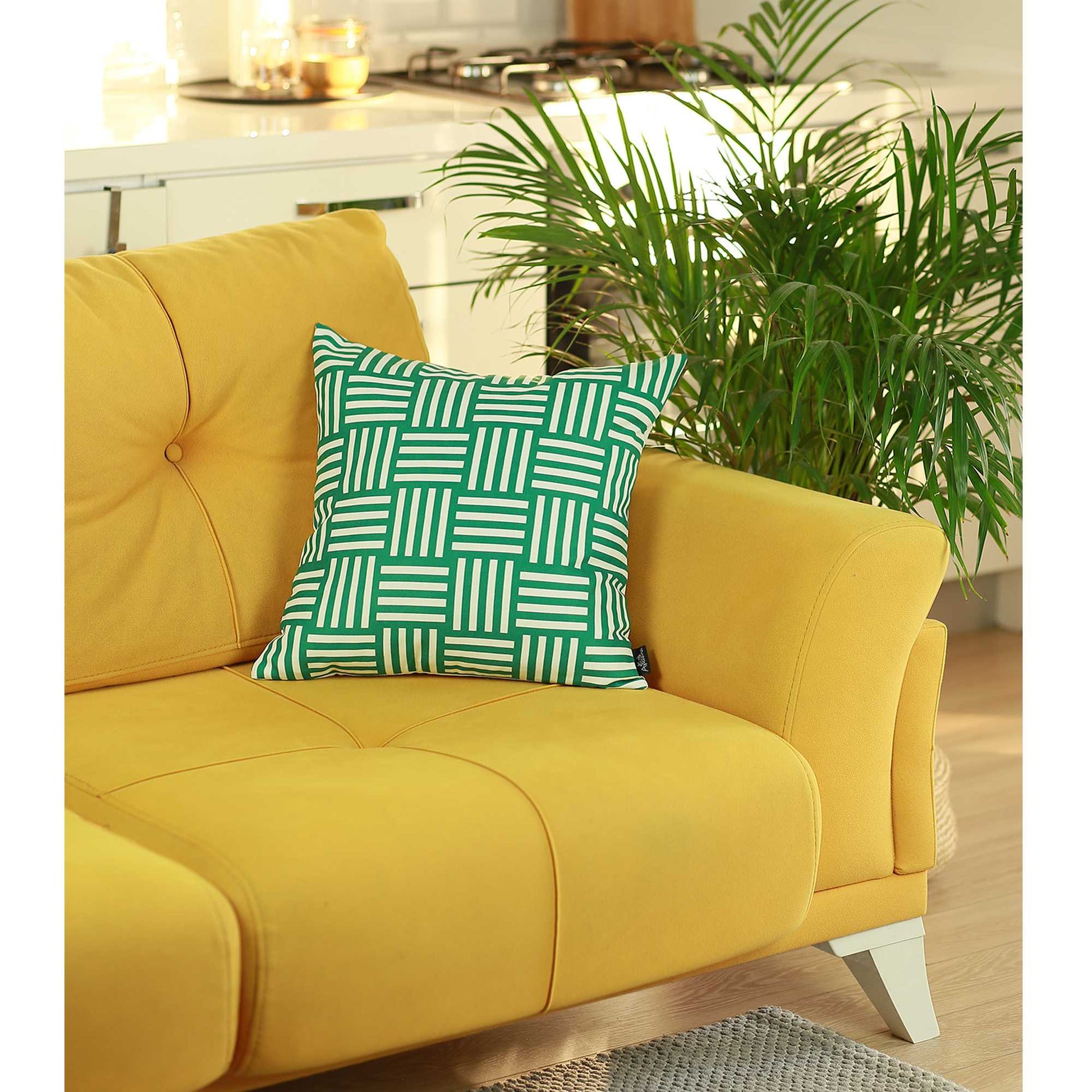 18"X18" Memphis Printed Decorative Throw Pillow Cover-5