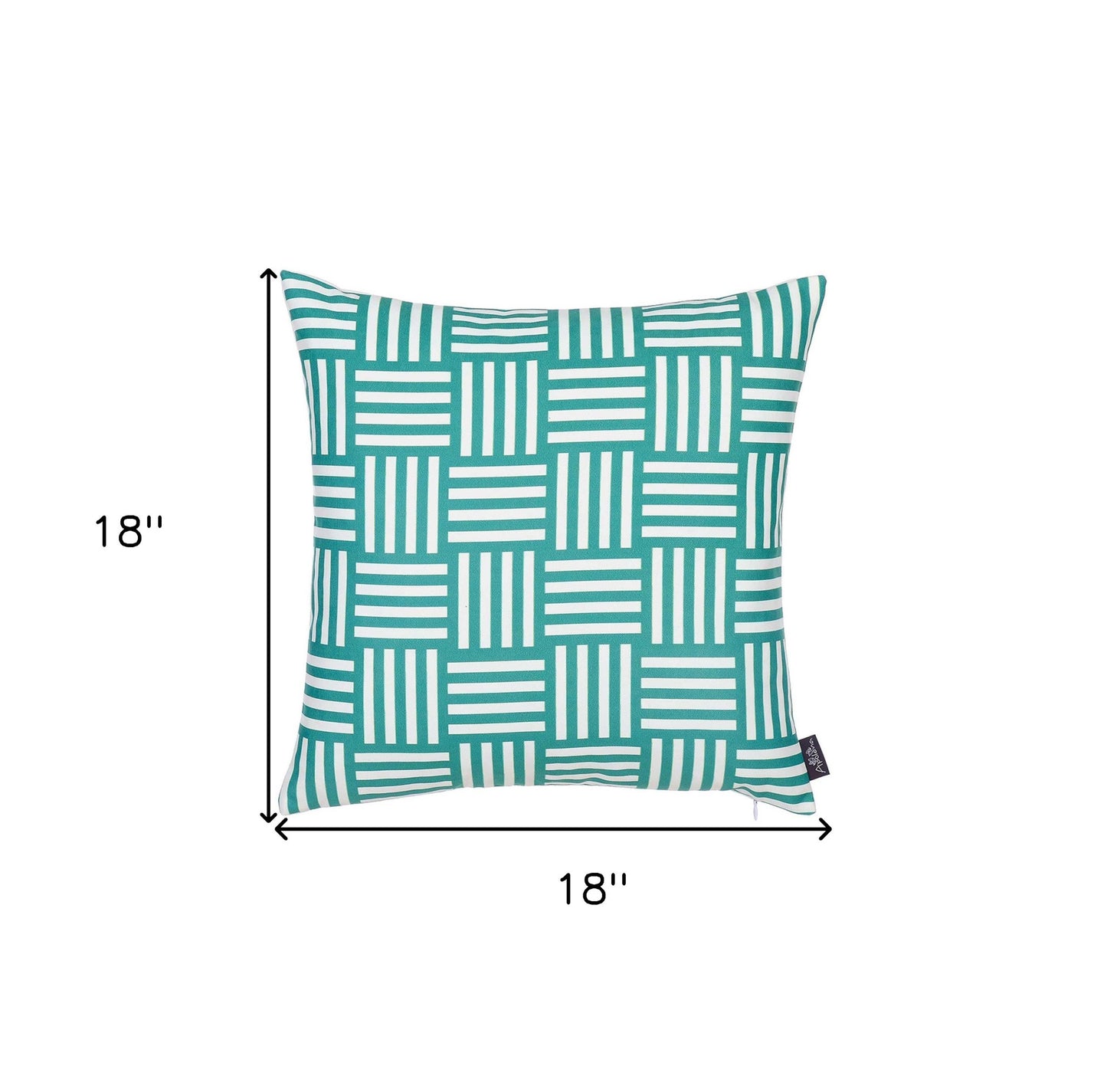 18"X18" Memphis Printed Decorative Throw Pillow Cover-8