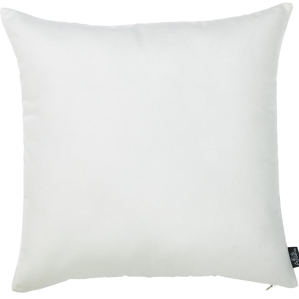 Set Of 2 Bright White Brushed Twill Decorative Throw Pillow Covers-2