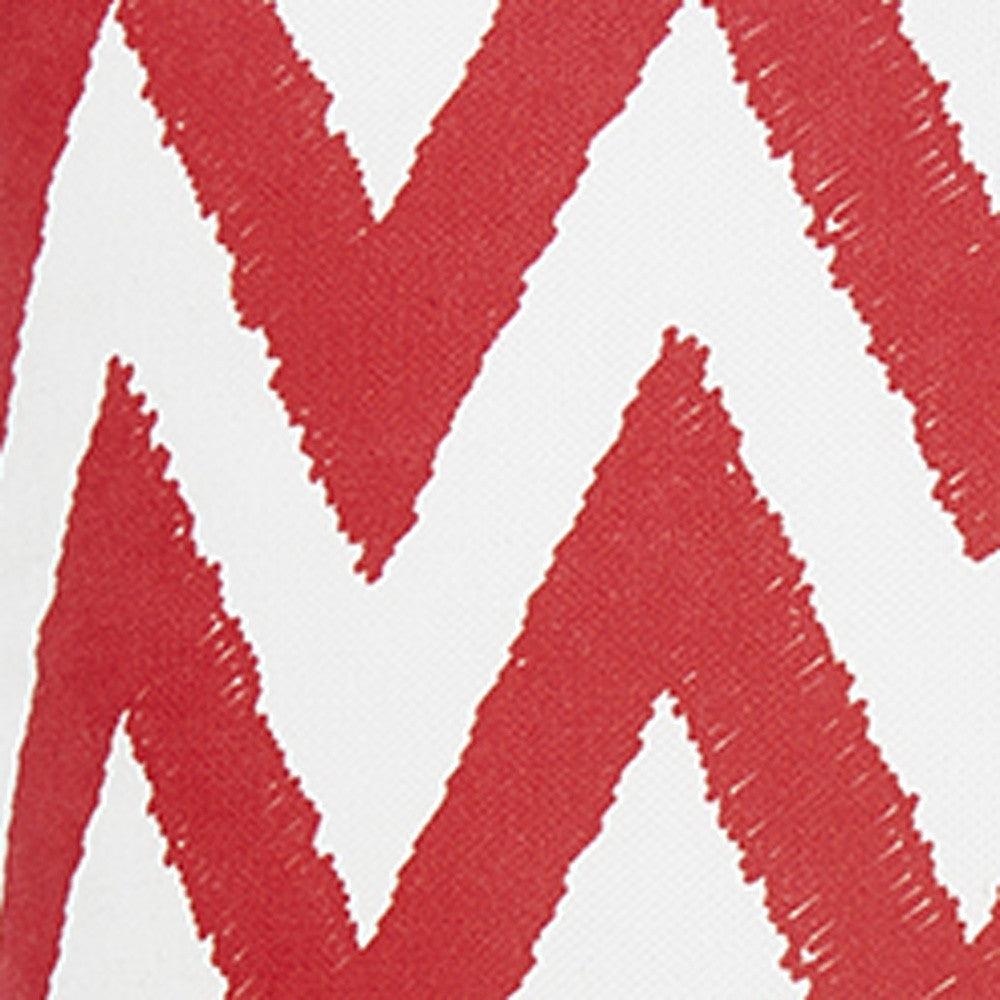 18"X18" Red Nautical Chevron Decorative Throw Pillow Cover Printed-5