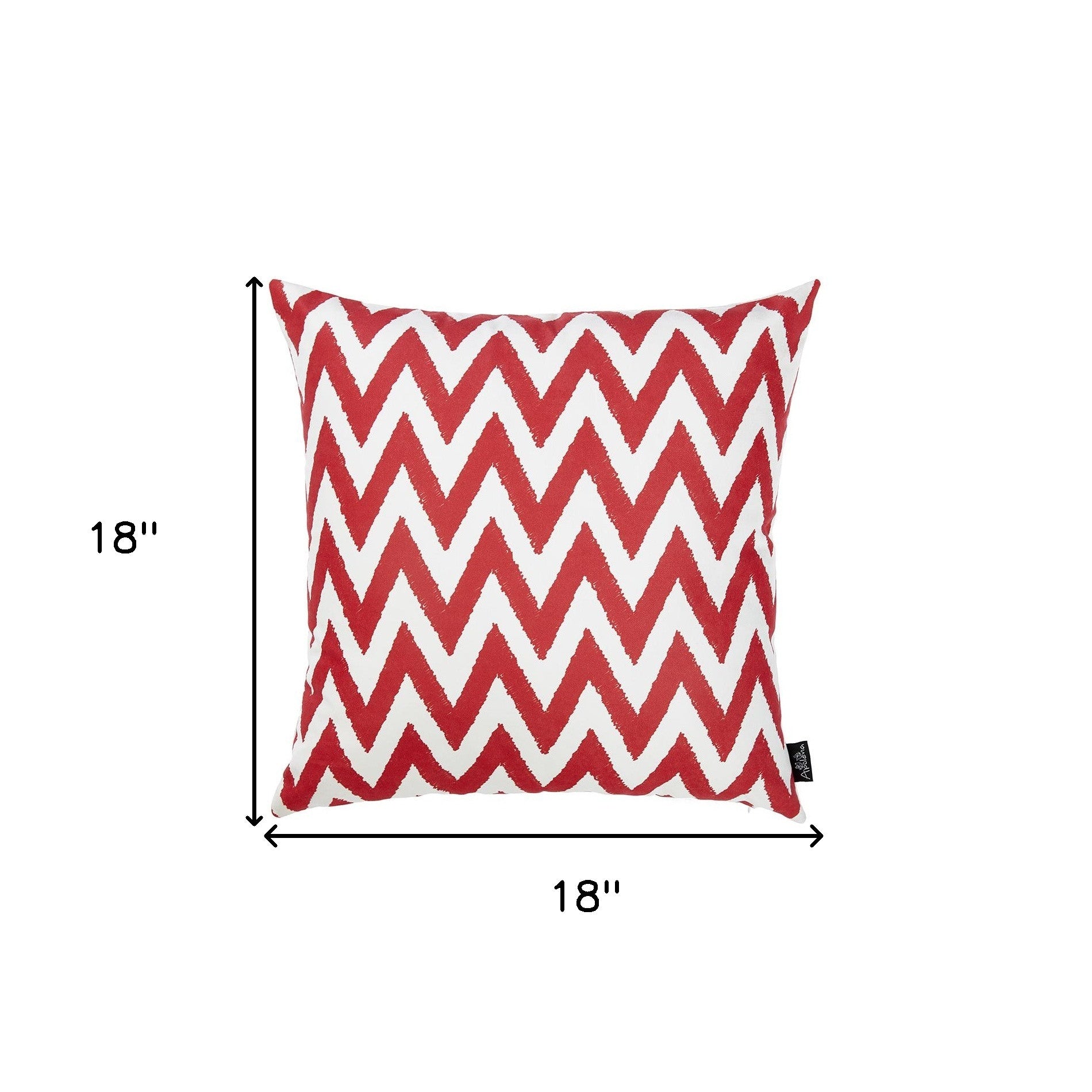 18"X18" Red Nautical Chevron Decorative Throw Pillow Cover Printed-7
