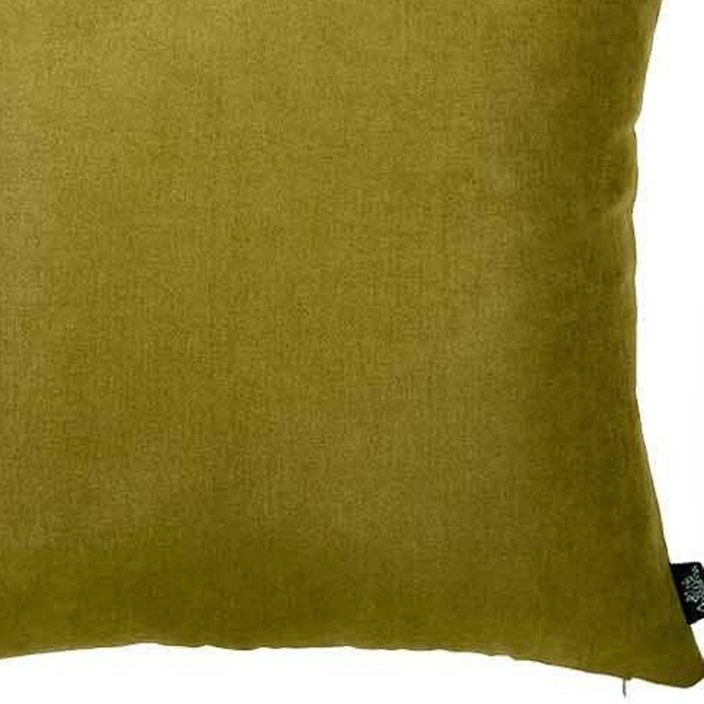 20"X20" Lime Green Honey Decorative Throw Pillow Cover (2 Pcs In Set)-2