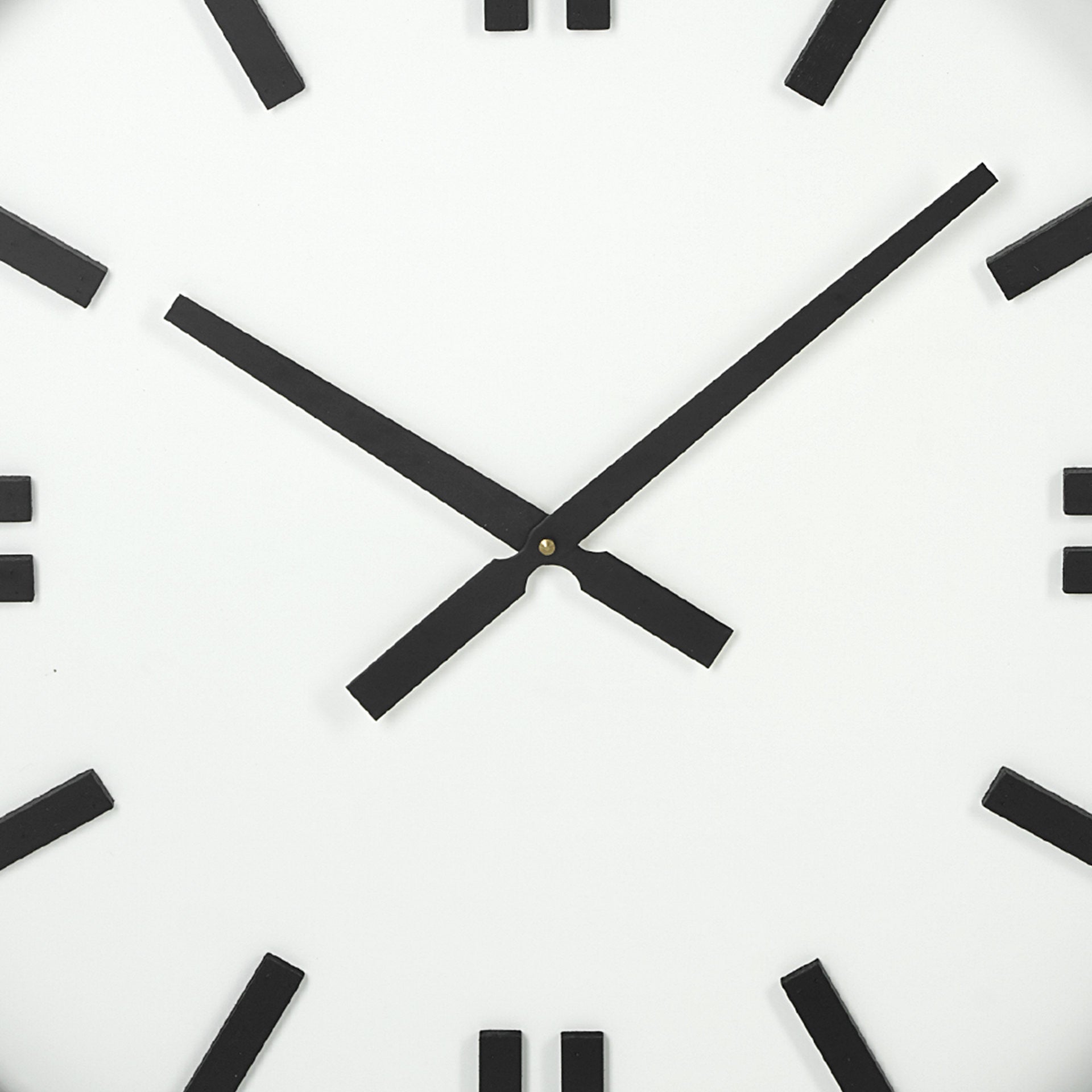 24" Round Large Modern Wall Clock With White Face And Non-Numarical Number-2