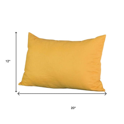 Set of 2 Yellow Modern Lumbar Throw Pillows-6