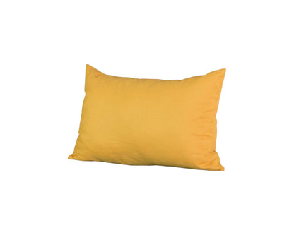 Set of 2 Yellow Modern Lumbar Throw Pillows-2