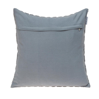 Jacquard Diamond Pattern Decorative Gray Throw Pillow-3
