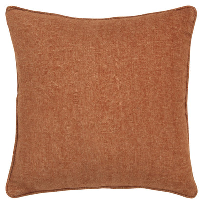 Orange Solid Classic Decorative Throw Pillow-0