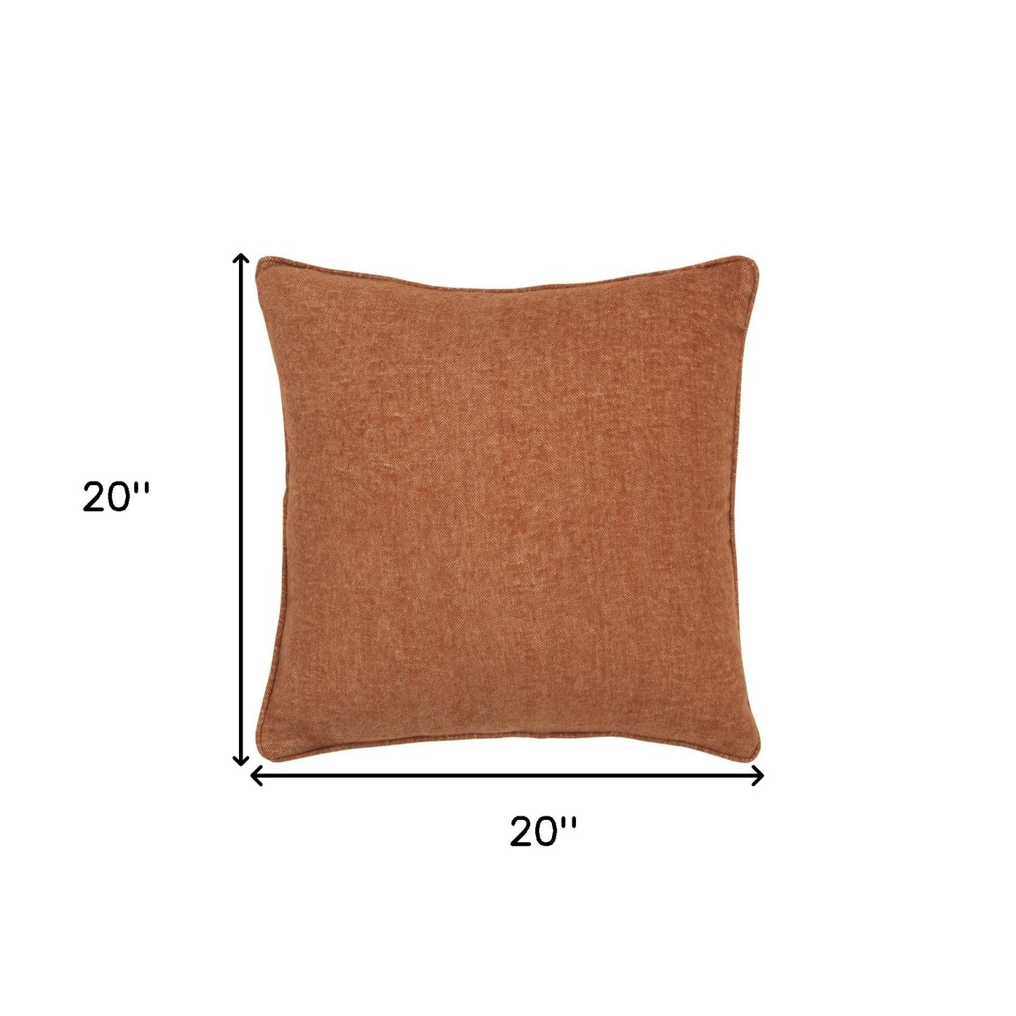Orange Solid Classic Decorative Throw Pillow-4