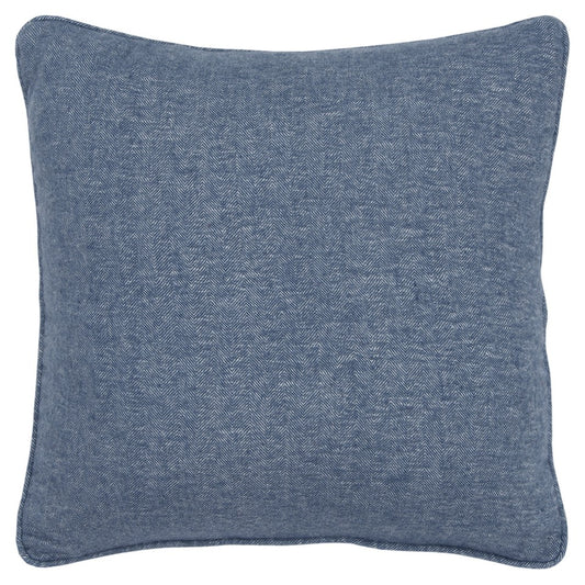 Blue Solid Classic Decorative Throw Pillow-0