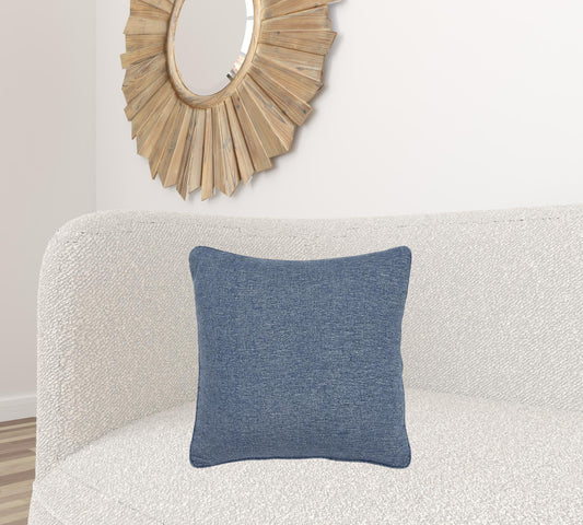 Blue Solid Classic Decorative Throw Pillow-1