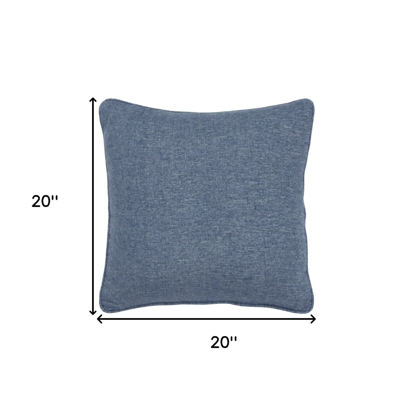 Blue Solid Classic Decorative Throw Pillow-6