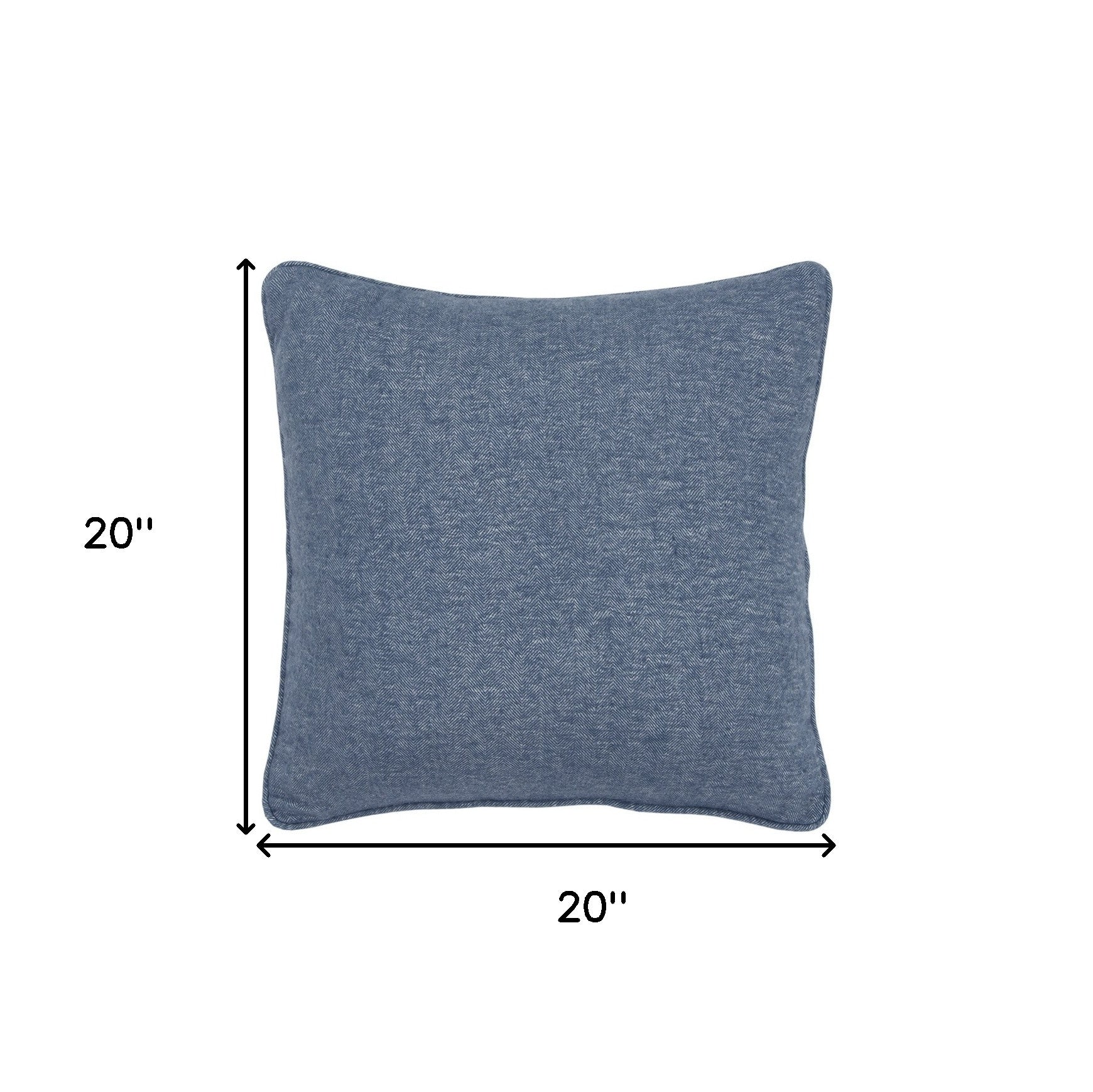 Blue Solid Classic Decorative Throw Pillow-6