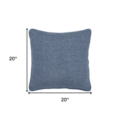 Blue Solid Classic Decorative Throw Pillow-6