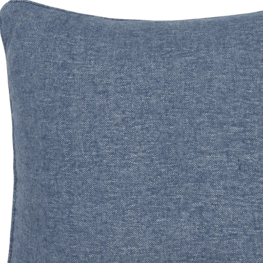 Blue Solid Classic Decorative Throw Pillow-3