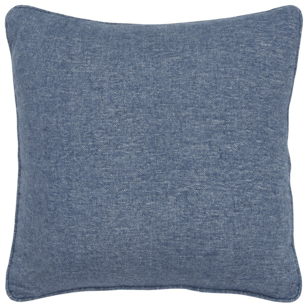 Blue Solid Classic Decorative Throw Pillow-4