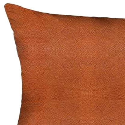 Decorative Vegan Faux Leather Throw Pillow Set of 2-3