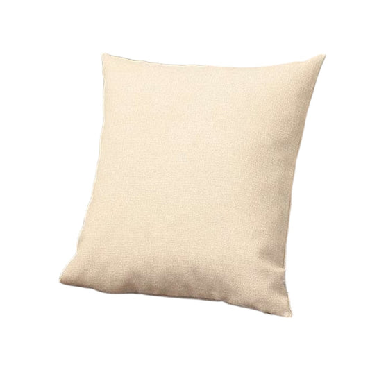 Set of Two 18" Ivory Fabric Throw Pillows-1