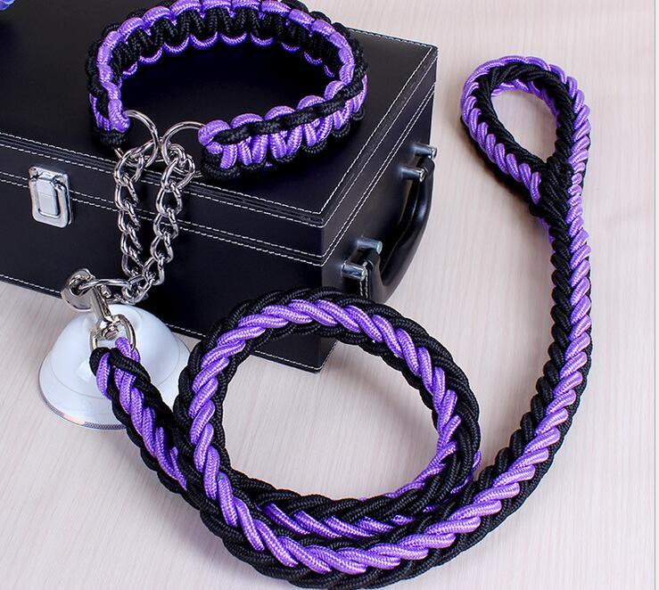 Stylish Adjustable Dog Leash And Collar Set-2