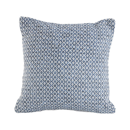 Set of Two Blue Chevron Cotton Throw Pillows-2