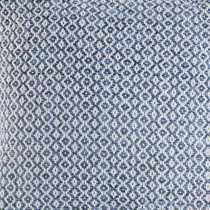 Set of Two Blue Chevron Cotton Throw Pillows-5