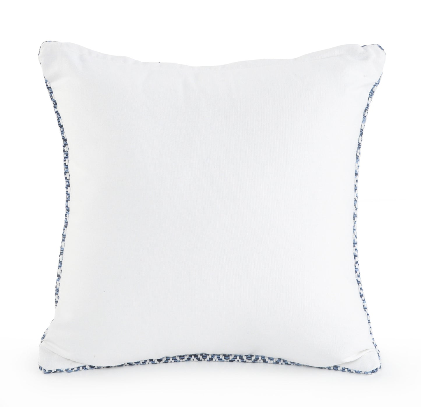 Set of Two Blue Chevron Cotton Throw Pillows-3