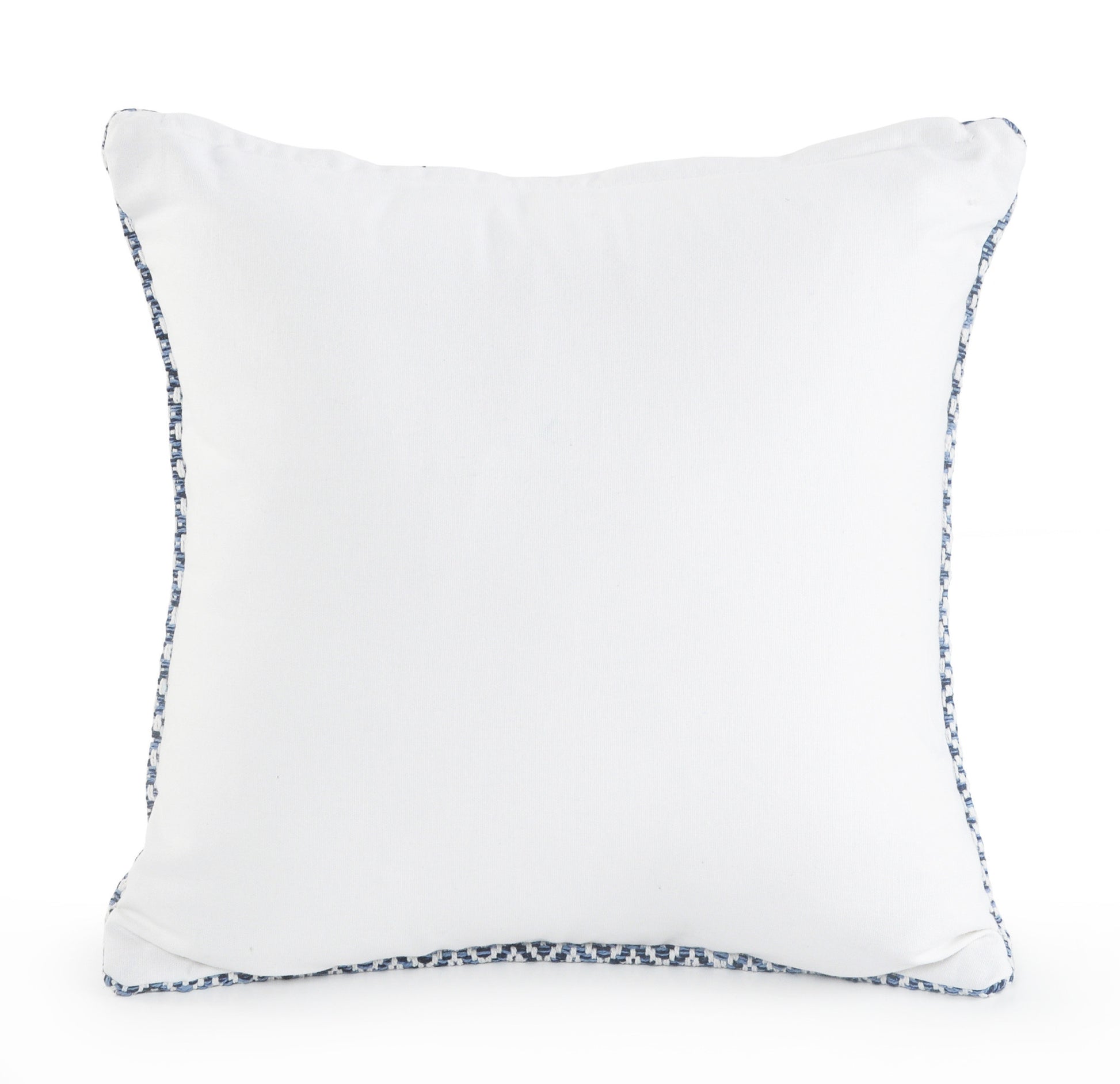 Set of Two Blue Chevron Cotton Throw Pillows-3