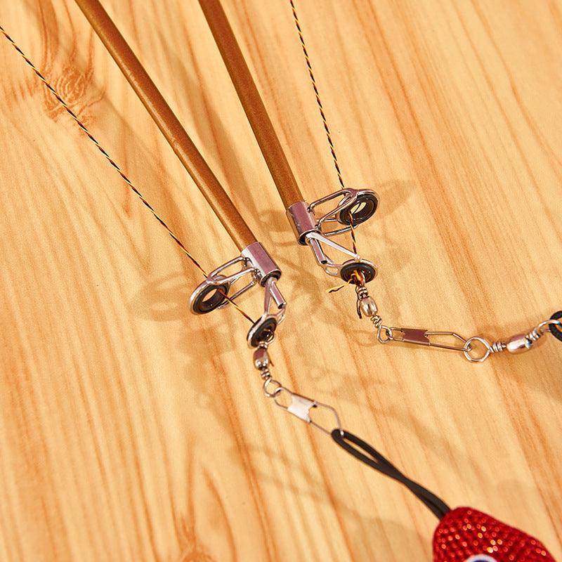 Funny Feather Fish Teaser: Interactive Retractable Cat Toy-2