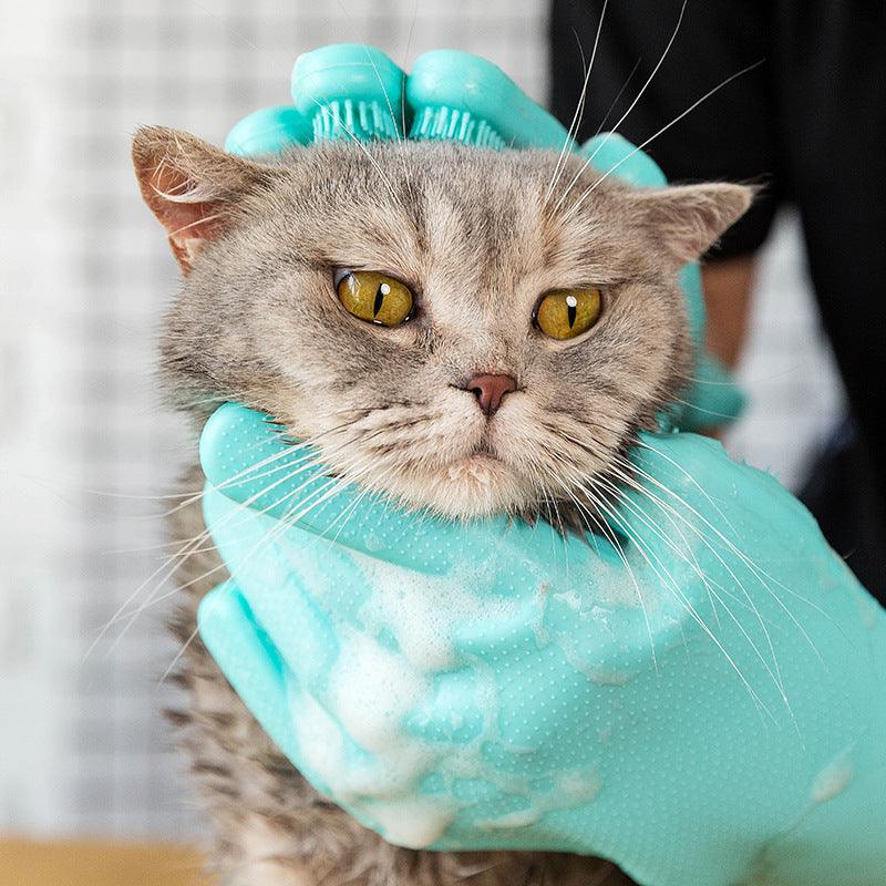 Pet Grooming Hair Comb Glove - Gentle Massage And Shedding Brush For Dogs And Cats-3
