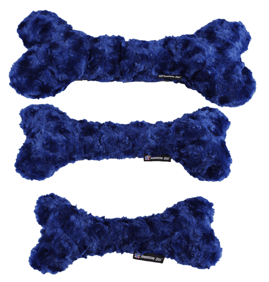 Nuggle Bone Large Soft Fleece Squeaky Dog Toy-1