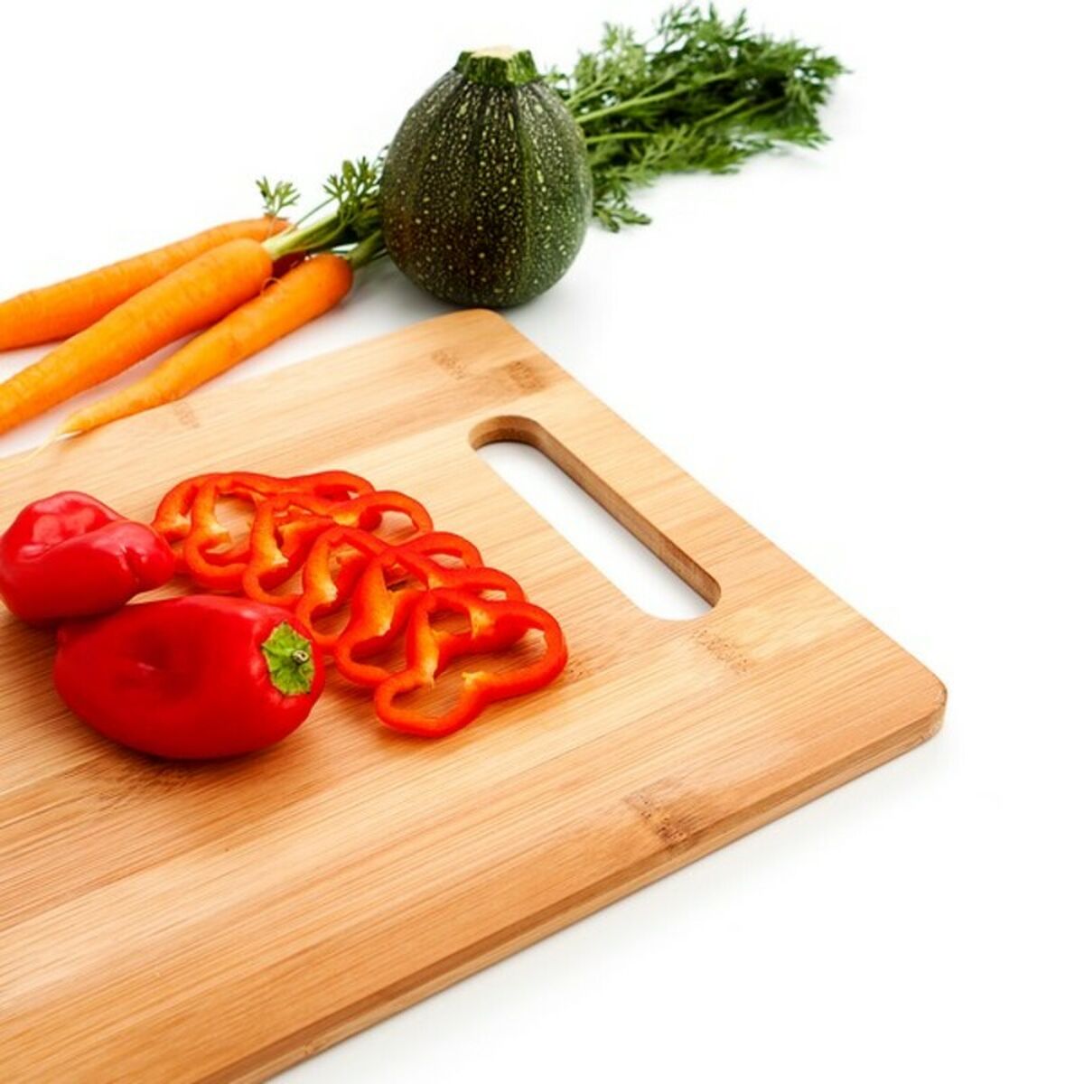 Cutting board Quid Renova Bamboo Brown Wood-11