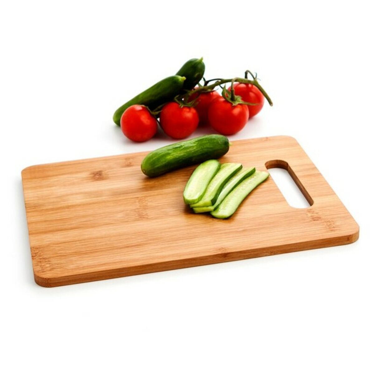 Cutting board Quid Renova Bamboo Brown Wood-8