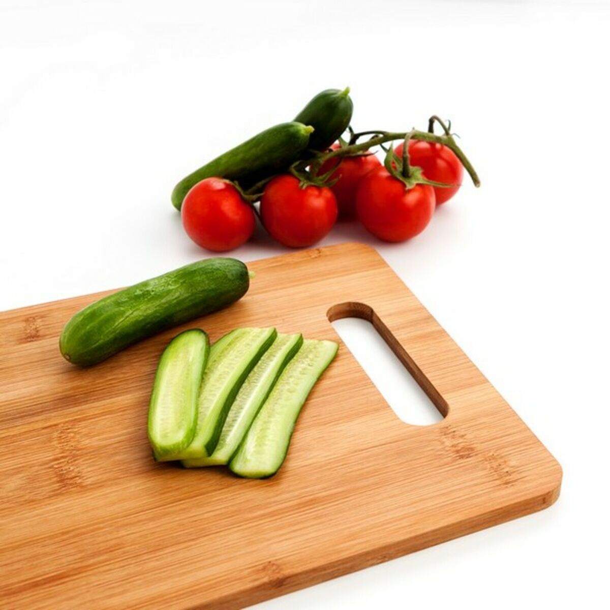 Cutting board Quid Renova Bamboo Brown Wood-7