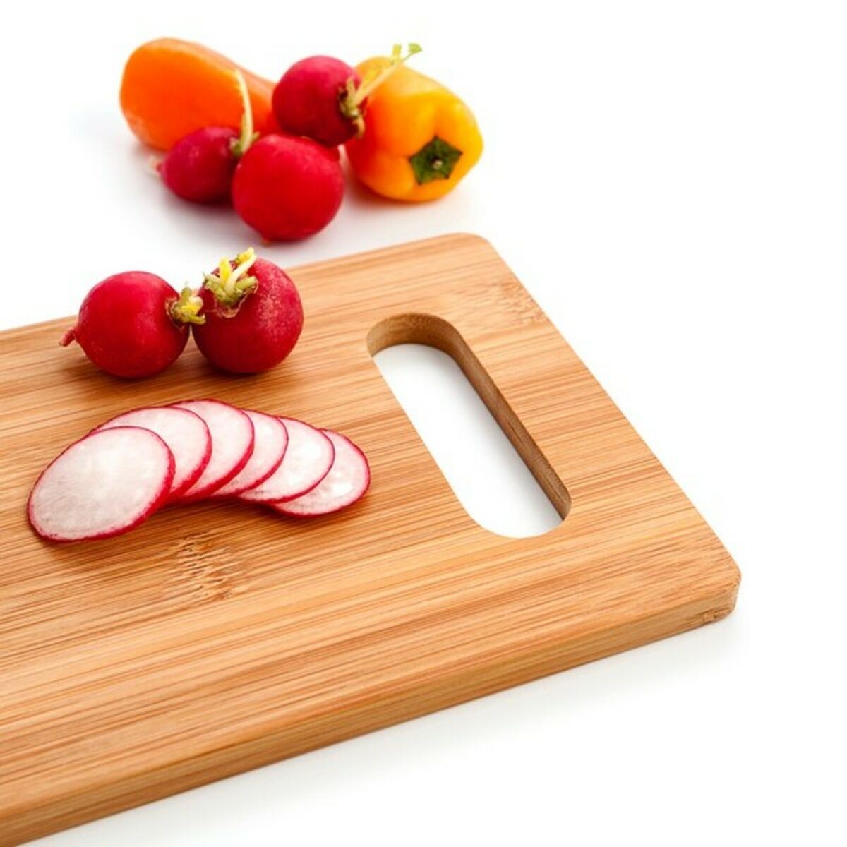 Cutting board Quid Renova Bamboo Brown Wood-4