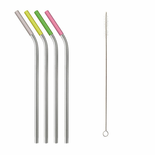 Reusable Straws Koala Bodega Stainless steel Multicolour 5 Pieces-0