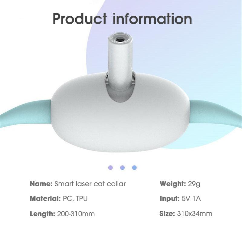 Smart Laser Teasing Cat Collar: The Ultimate Interactive Toy For Your Feline Friend-1