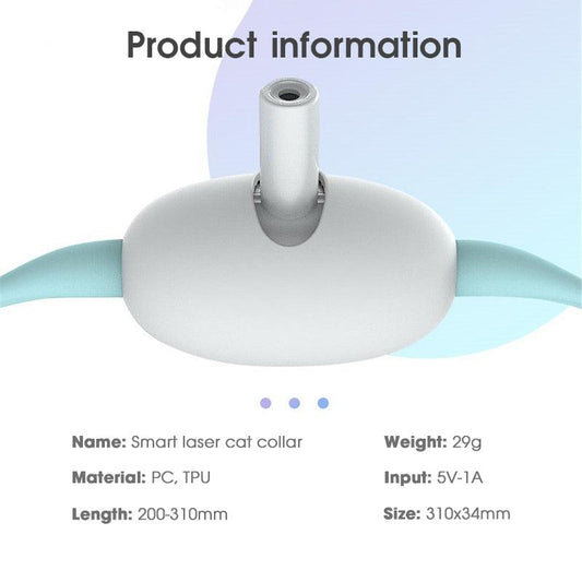 Smart Laser Teasing Cat Collar: The Ultimate Interactive Toy For Your Feline Friend-1