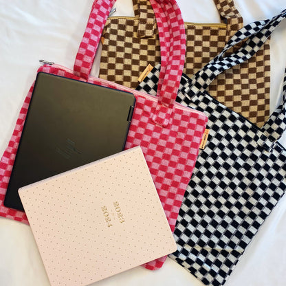 Check Yourself Zipped Tote Bag-3