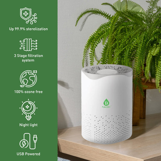 USB Powered True HEPA Air Purifier-1